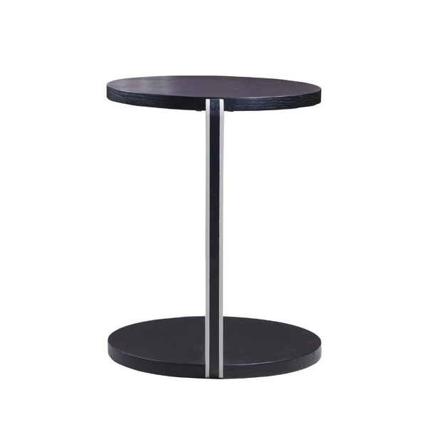 English Elm Set of 2 Round Sintered Stone Nesting Tables Sleek Modern Accent for Living Rooms W2899P405894