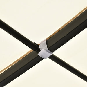 English Elm Outsunny 10' X 13' Steel Pergola Gazebo With Stylish Canopy, Uv Protection, Perfect For Outdoor Spaces W2225P174191-GIGA