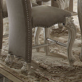 Set of 2 Elegant Brown & White Counter Height Chairs - Stylish & Comfortable