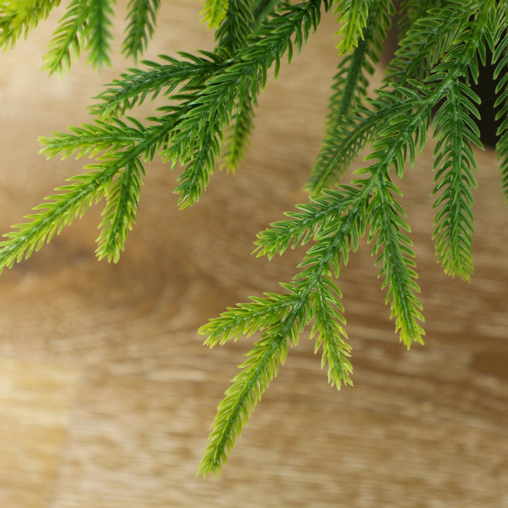 English Elm 2pcs Artificial Norfolk Pine Trees 4ft Lifelike Holiday Pair with Stable Pot Base T3971P396398