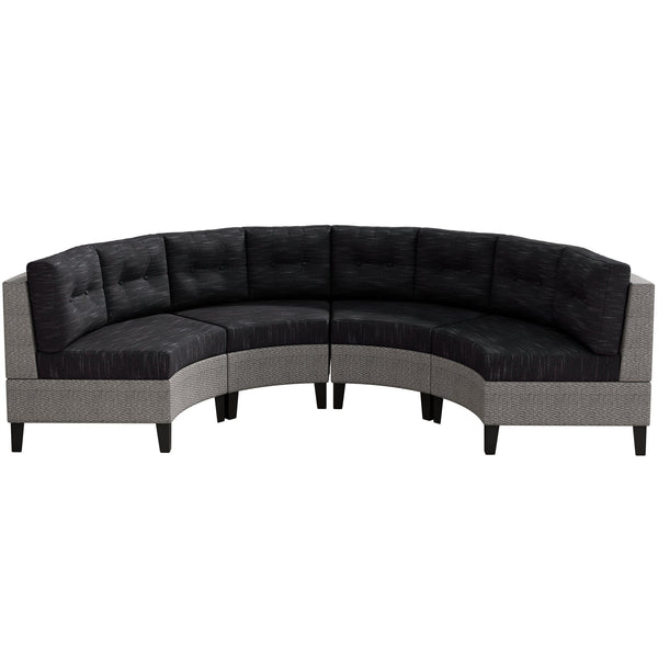 English Elm Christopher Knight Home® - Pema Modular Outdoor Patio Sofa Set - 4-Piece Sectional With Water-Resistant Cushions For Comfort N757592634BK