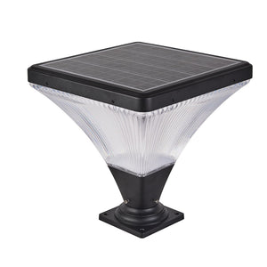English Elm 15" Solar Post Light Matte Black Aluminum Dimmable Dusk to Dawn Pathway Garden Led W2312P415988