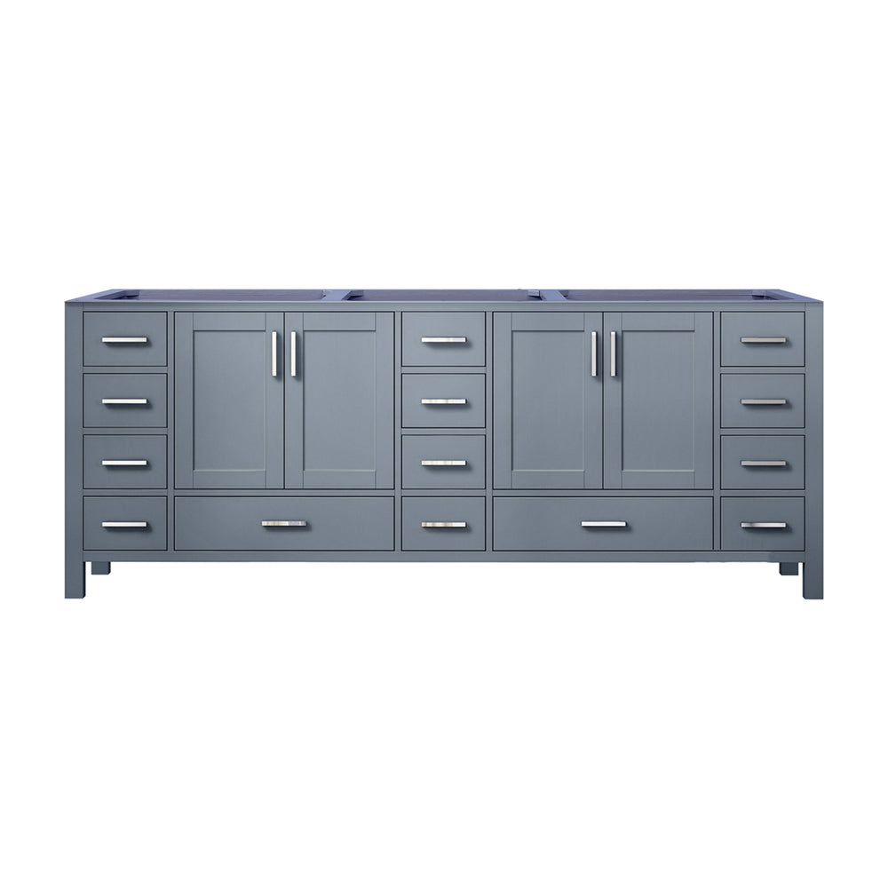 English Elm Dark Grey Double Bath Vanity – Spacious 84" Design With Soft-Close Drawers & Durable Storage Solutions B2731P258970