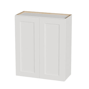 English Elm White Shaker Solid Wood Wall Cabinet Soft Close Doors Adjustable Kitchen Storage W5662P465994