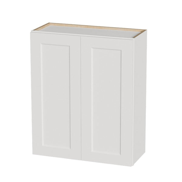English Elm White Shaker Solid Wood Wall Cabinet Soft Close Doors Adjustable Kitchen Storage W5662P465994