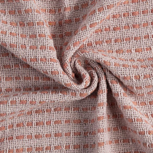 English Elm 50X60" Decorative Pink Cotton Throw Blanket Set With Tassels - Stylish, Soft, And Versatile Comfort! W2078P345504