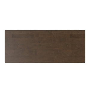 English Elm Harper Rubberwood Sideboard with 3 Drawers Mid Century Modern Walnut Storage Cabinet B136P439014