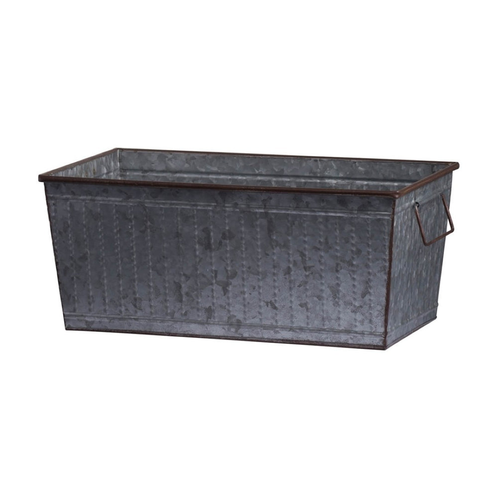 English Elm Set Of 2 Zale Rustic Metal Planters With Stands - Stylish, Durable, Perfect For Indoor & Outdoor Decor W2078P323427-GIGA