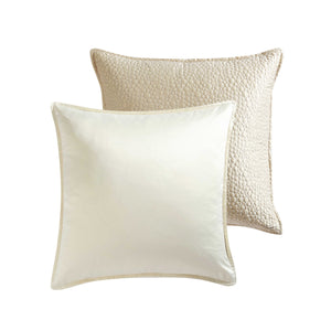 English Elm Rings King 8-Piece Reversible Gold Comforter Set – Oversized Matte Satin, Circle Quilting, Washable B340P341961