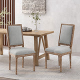 Christopher Knight Home® - Noble House - Regina French Country Wood Upholstered Dining Chair - Set of 2