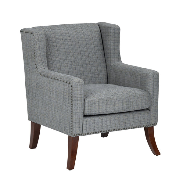 Crestview Collection Modern Indigo Accent Chair - Stylish Comfort For Your Living Room With Sturdy Legs And Plush Cushion Gray Polyester Evfzr4351nnvy