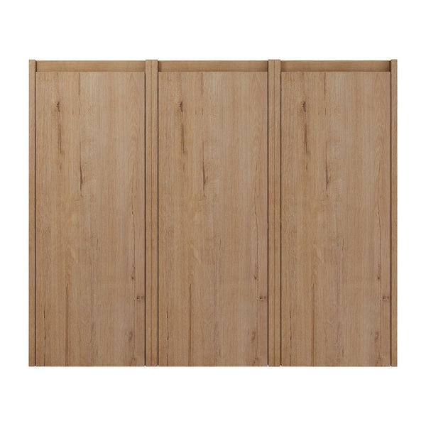 English Elm 36" Bathroom Side Cabinet Wall-Mounted With 3 Soft-Close Doors, Reversible Hinges, Scratch-Resist Finish W999S00220