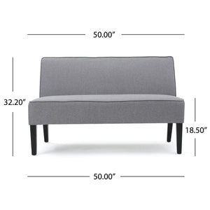 English Elm Christopher Knight Home® - Loveseat - Stylish Grey Upholstered Loveseat With Birch Legs For Cozy Comfort & Contemporary Charm 57659.00GRY
