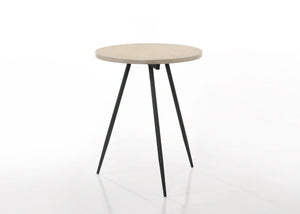 English Elm Orsola Barrel Tub Chair and Table Set Gray Upholstered Contemporary Sitting Group B2749S00003