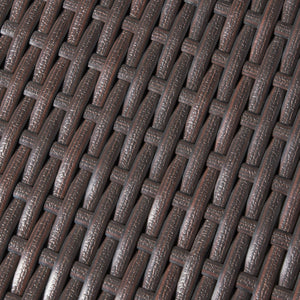 English Elm Christopher Knight Home® - Rattan 26" Square Bar Table in Brown Multi – Handcrafted Polyethylene Wicker on Iron Frame, 40" H 61557.00MBRN