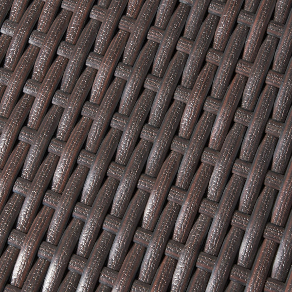 English Elm Christopher Knight Home® - Rattan 26" Square Bar Table in Brown Multi – Handcrafted Polyethylene Wicker on Iron Frame, 40" H 61557.00MBRN