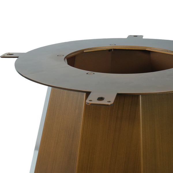 English Elm 53" Round Marble Dining Table With Metal Base - Stylish Seating For 6, Ideal For Modern Spaces W1535S00453