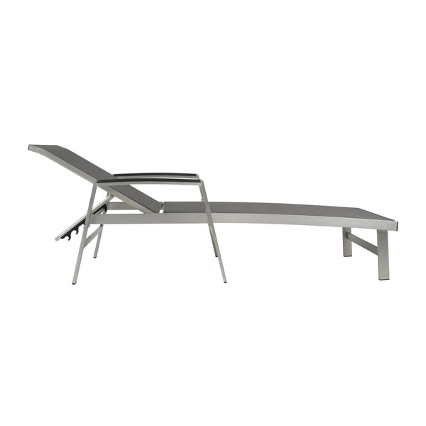 English Elm Christopher Knight Home® - OAXTON Chaise Lounge Set with Rust-Resistant Aluminum Frame, Breathable Mesh Seating & 5-Position Recline PMID: Gray N775P210066G