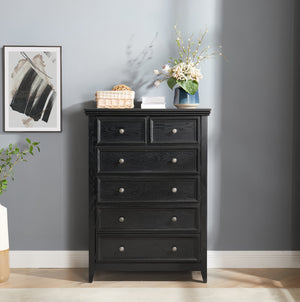 English Elm Modern 6-Drawer Dresser - Sleek Farmhouse Storage Cabinet For Bedroom & Living Room, Easy Assembly! W2275P149797