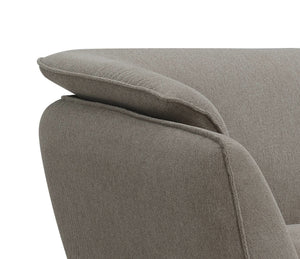 English Elm Nayeli Brown Linen Sofa with Pocket Coil Seats, Boucle Upholstery, Sturdy Pine Frame, 65" Wide Comfort B2726P265304