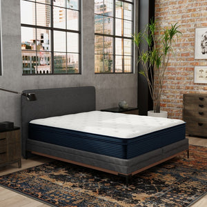 English Elm Hybrid Plush King Mattress with Cooling Fabric Pocketed Coils and Memory Foam Layer B047P375332