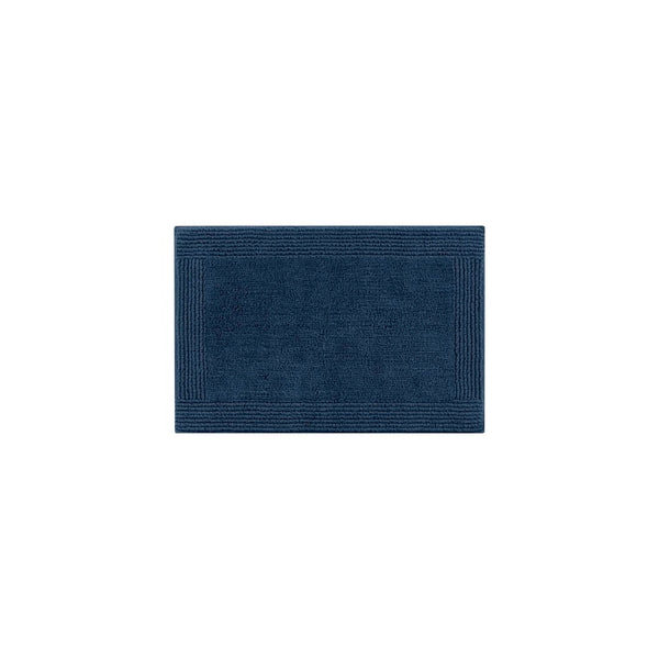 English Elm 1 Heavyweight Cotton Tufted Bath Rug Reversible Spa Grade Absorbent Floor Mat Navy B035P319557