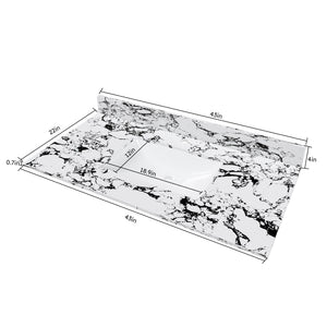 English Elm 43"X22" Bathroom Vanity Top With Undermount Sink & Backsplash In Panda White - Durable & Stylish! W509P362107