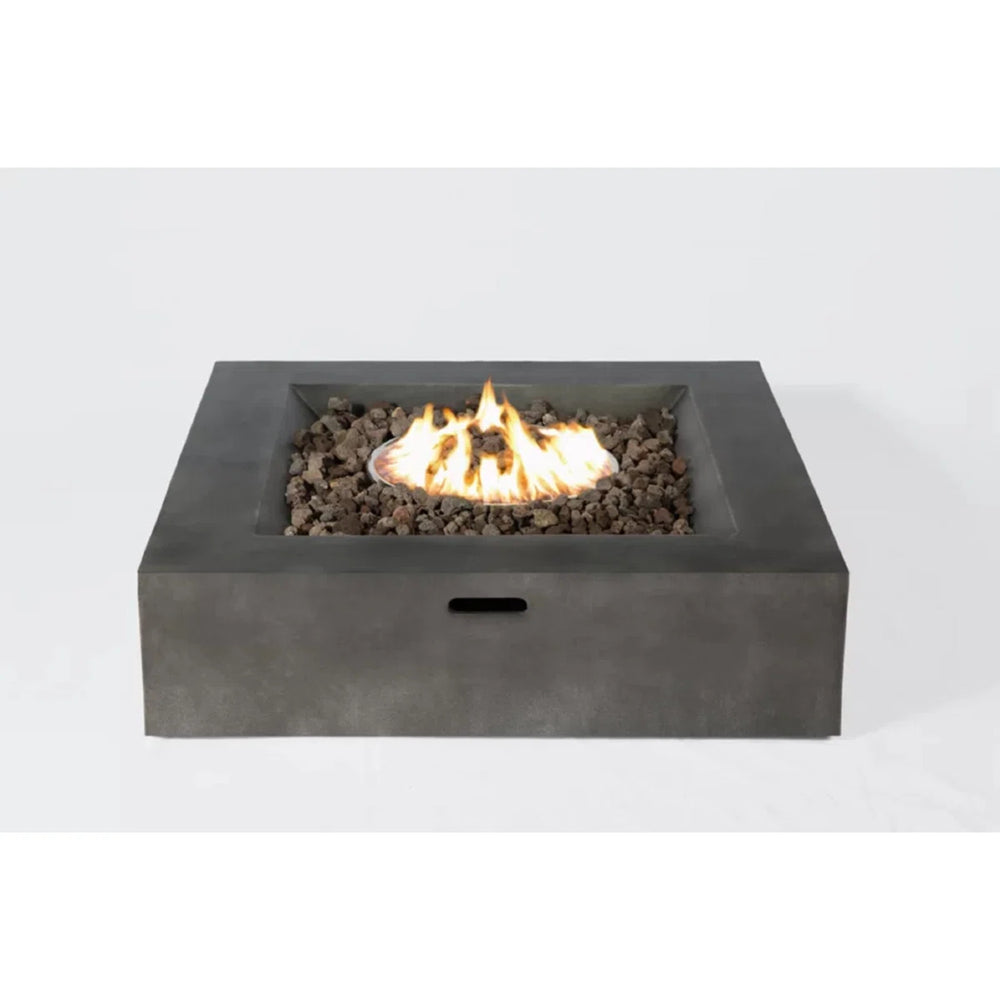 English Elm Fully Assembled 6-Piece Wicker Patio Conversation Set With Fire Pit & Cushions For 4 Guests B120S00227