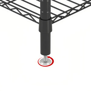 English Elm Heavy Duty Garment Rack — Adjustable 8 Shelves & 5 Rails Freestanding Closet Organizer, Black, Durable W3204P318297