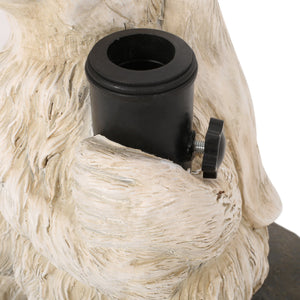 English Elm Christopher Knight Home® - RABBIT Concrete Umbrella Base Matte White - 50lb Resin-Finish Decorative Stand with 3 Adapters, 16" H 67764.00WHI