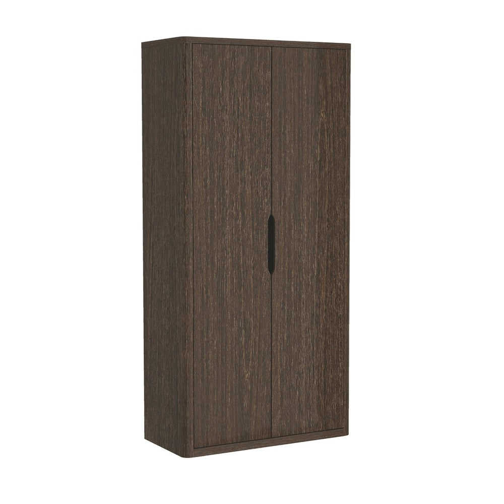 English Elm Rivington 38" Bookcase Cabinet – Modern Walnut Storage With Adjustable Shelves & Soft-Close Doors B365S00013-GIGA