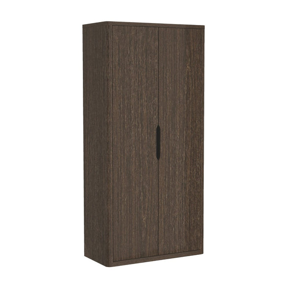 English Elm Rivington 38" Bookcase Cabinet – Modern Walnut Storage With Adjustable Shelves & Soft-Close Doors B365S00013-GIGA