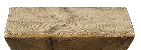 English Elm Zahi Oak Accent Table — Eco-Friendly Fiber Concrete, Rustic-Modern Organic Texture, Sturdy Style B2726P248606
