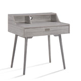 Christopher Knight Home® - Noble House - Ellison Mid Century Modern Grey Oak Finished Fiberboard Home Office Desk