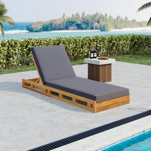 English Elm Christopher Knight Home® - Lounge Chaise Set - Premium Acacia Wood, 4-Inch Thick Water-Resistant Cushions, Adjustable Recline N770P272405T_65429.00CUSHDGRY