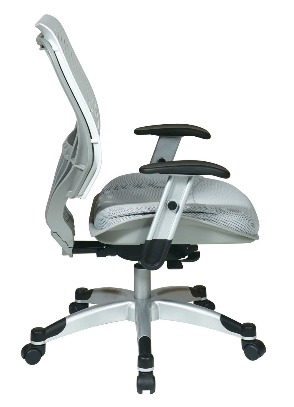 OSP Home Furnishings Spaceflex® Ergonomic Office Chair with Lumbar Support Synchro Tilt and Breathable Mesh Seat 86-M22C625R
