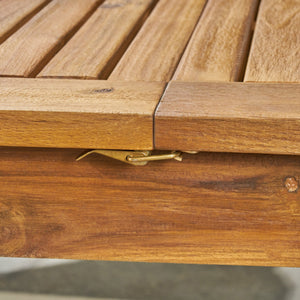 English Elm Christopher Knight Home® - Outdoor 7-Piece Expandable Acacia Wood Dining Set With Umbrella Hole, Stylish Teak Finish N773P198003T6_68892.00SNTS