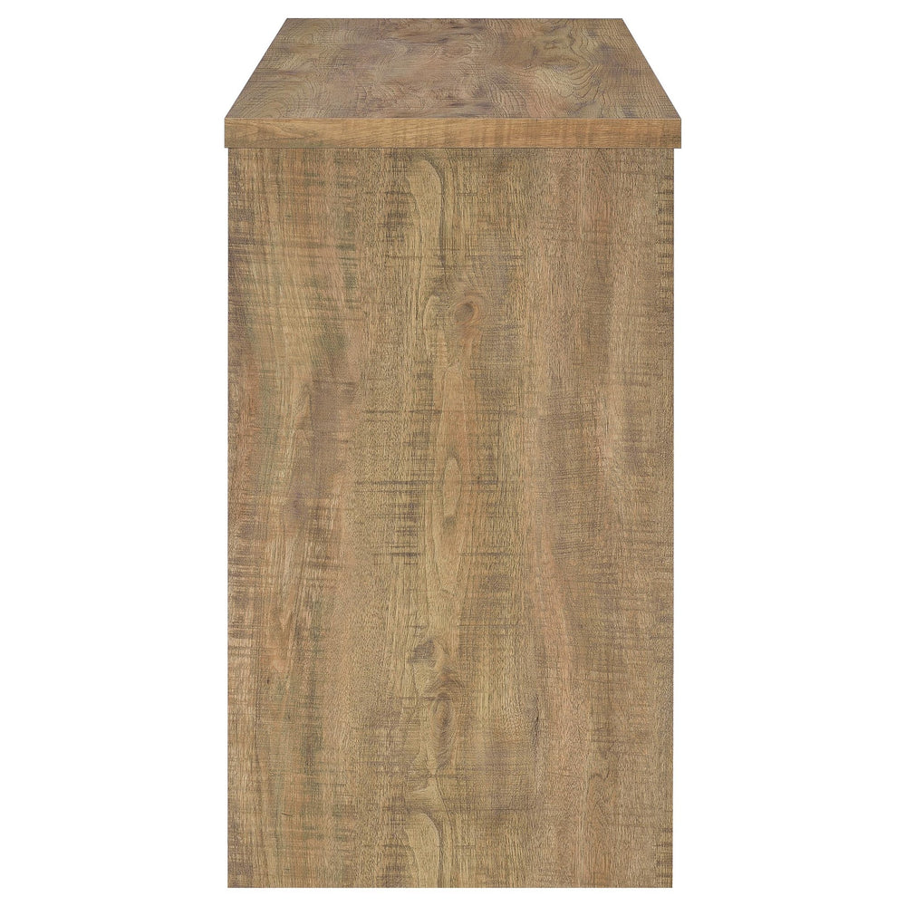 English Elm Irving Compact Mango Home Bar with Wine Grid for 12 Bottles, Stemware Racks & Open Cubbies — Durable Engineered Wood Laminate Organizer B062P375550