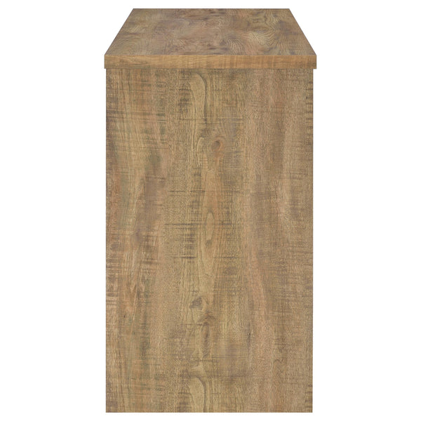 English Elm Irving Compact Mango Home Bar with Wine Grid for 12 Bottles, Stemware Racks & Open Cubbies — Durable Engineered Wood Laminate Organizer B062P375550