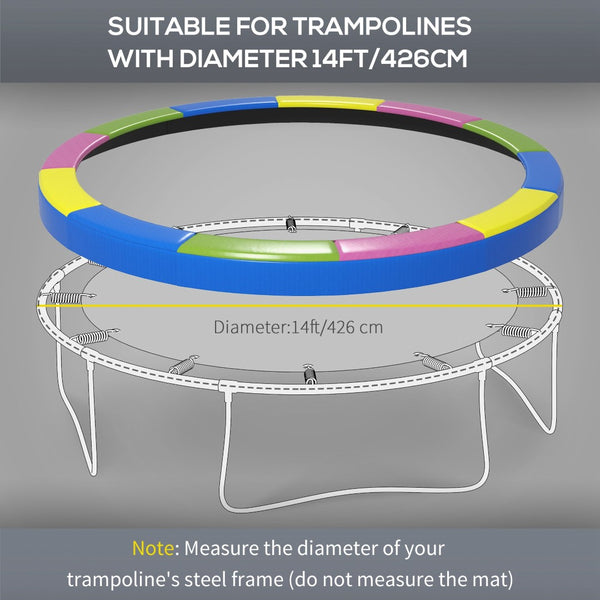 English Elm Soozier 14 Foot Trampoline Spring Pad Waterproof Epe Foam All Weather Cover W2225P250004