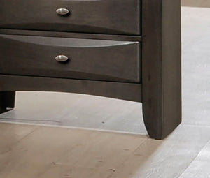 English Elm Transitional White Chest Solid Wood Dovetail Drawers Nickel Pulls Bedroom Storage B2741P372200