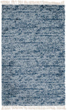 Unique Loom Hygge Shag Misty Machine Made Abstract Rug Blue, Light Blue 5' 1" x 8' 0"