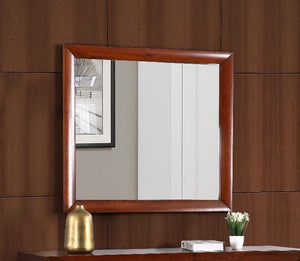 English Elm Marilla G1525-M Mirror with High-Quality Low-Distortion Glass for Sleek Modern Dresser Mounting Options Cherry 40 L x 36 W x 2 H B078108049