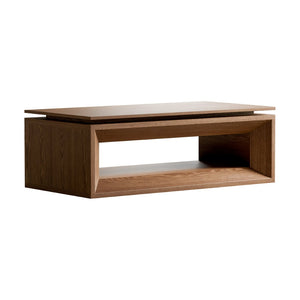 English Elm 43.3'' Wood Veneer Lift Top Coffee Table with Hidden Storage for Living Room Walnut W1435P453255