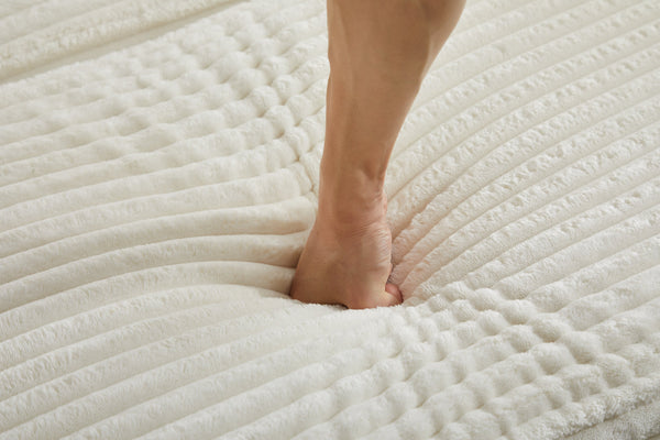 English Elm Modern Sectional Couch - Cozy 2-Piece Corduroy Slipcovers With Throw Pillows For Stylish Living Spaces W2915S00030