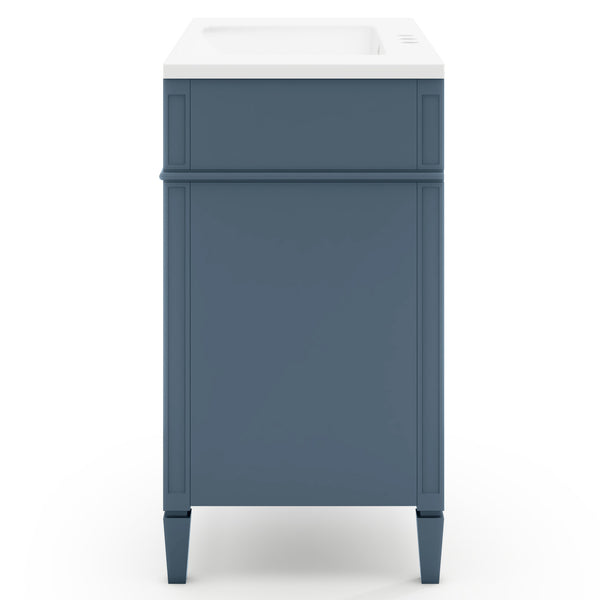 English Elm 36'' Modern Bathroom Vanity With Ceramic Sink, 2 Drawers & Tip-Out Drawer For Stylish Storage Solutions SW000119AAM-2