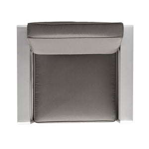 English Elm Christopher Knight Home® - CAPE Coastal Aluminum Outdoor 4-Piece Chat Set with Tempered Glass Table, Ergonomic Comfort and Space-Saving Style khaki,Silver CAPECORAL4PCSS