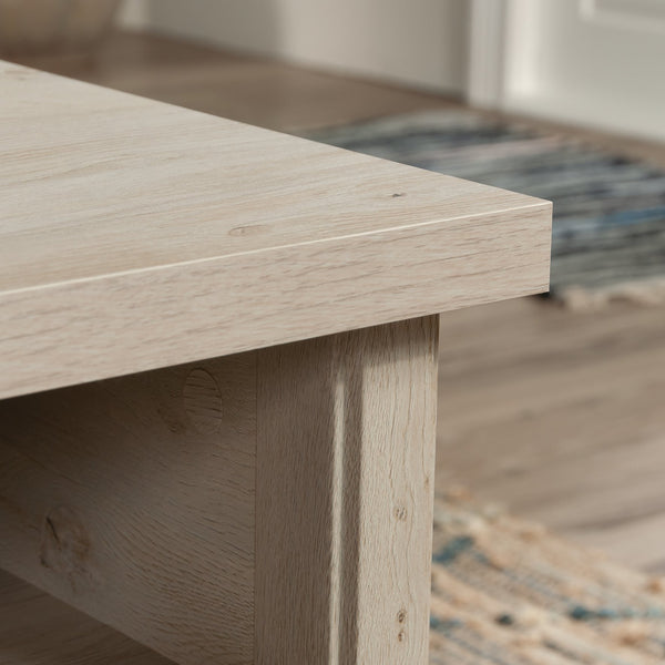 English Elm Lift-Top Coffee Table with Concealed Storage and Full-Extension Drawer, Lift Mechanism Enhances Use Gray B356P402601