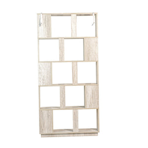 English Elm 31.5" Tall 5-tier Mdf Bookcase Slim Open Shelving Unit for Office Bedroom Living Room Light Gray W2899P444155