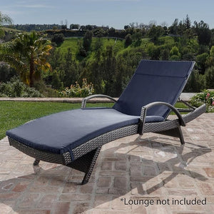 English Elm Christopher Knight Home® - 52005.00Cush-Nvy Stylish Navy Chaise Lounge Cushion – Water-Resistant, Durable, And Securely Fits Most Loungers N775P230263N